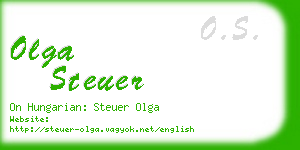 olga steuer business card